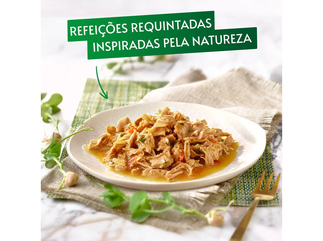 COMIDA H&Uacute;MIDA PARA GATO GOURMET NATURES CREATIONS COM FRANGO E PERU 4X85G image number 5
