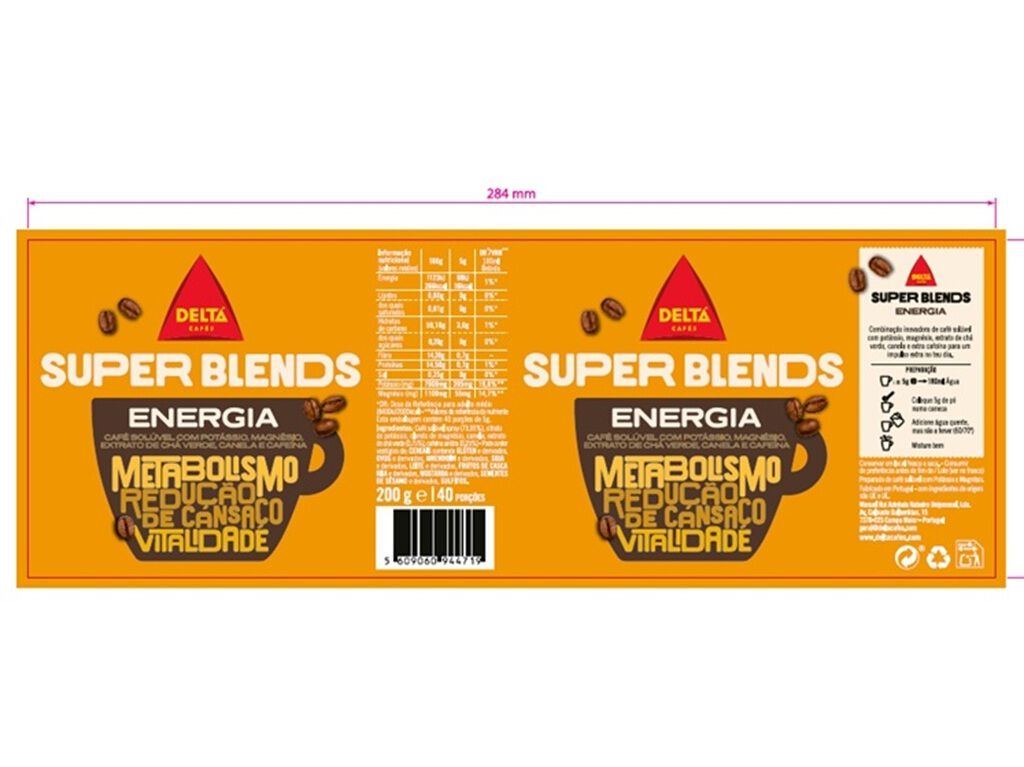 SOL&Uacute;VEL DELTA SUPER BLEND ENERGIA 200G image number 1