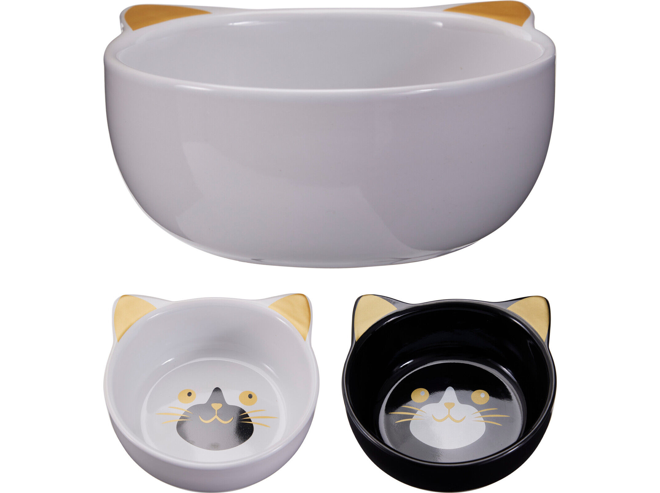 COMEDOURO PARA GATO CATS COLLECTION GATO CER&Acirc;MICA 350ML CORES SORTIDAS image number 1