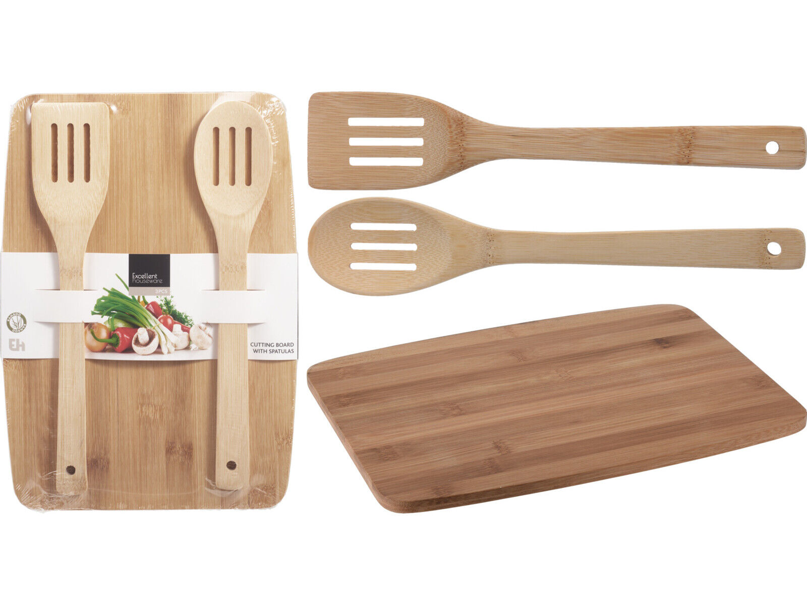 T&Aacute;BUA DE CORTE + 2 UTENS&Iacute;LIOS EM BAMBU image number 0