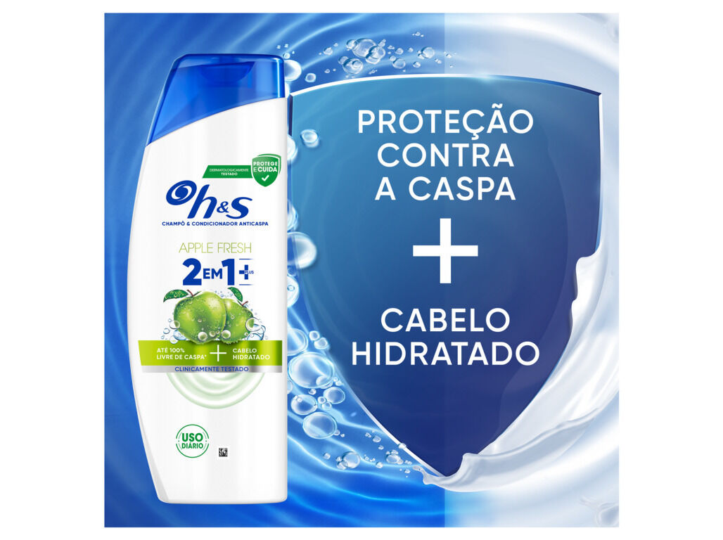CHAMPO H&S MA&Ccedil;A 2EM1 PLUS 400ML image number 1