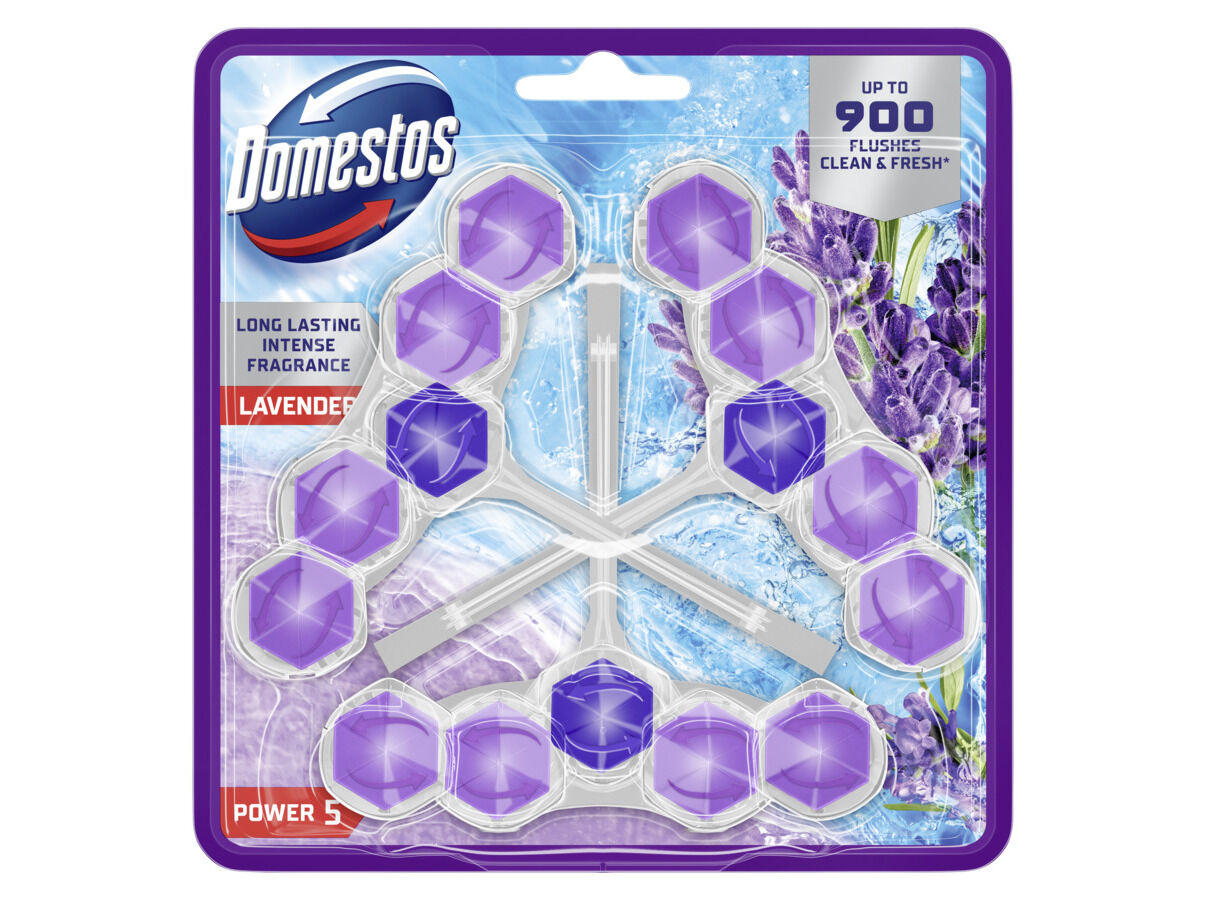 BLOCO SANIT&Aacute;RIO DOMESTOS LAVANDA 3UN
