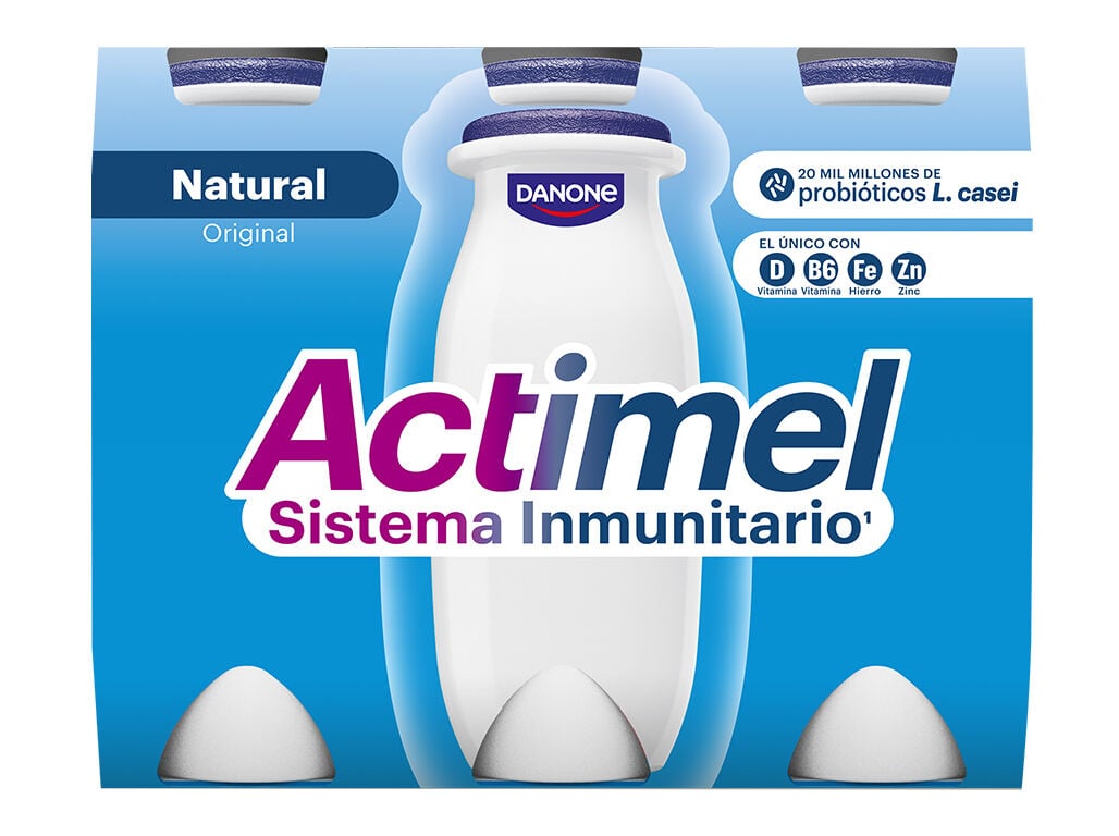PROBI&Oacute;TICO ACTIMEL NATURAL 6X100G image number 0