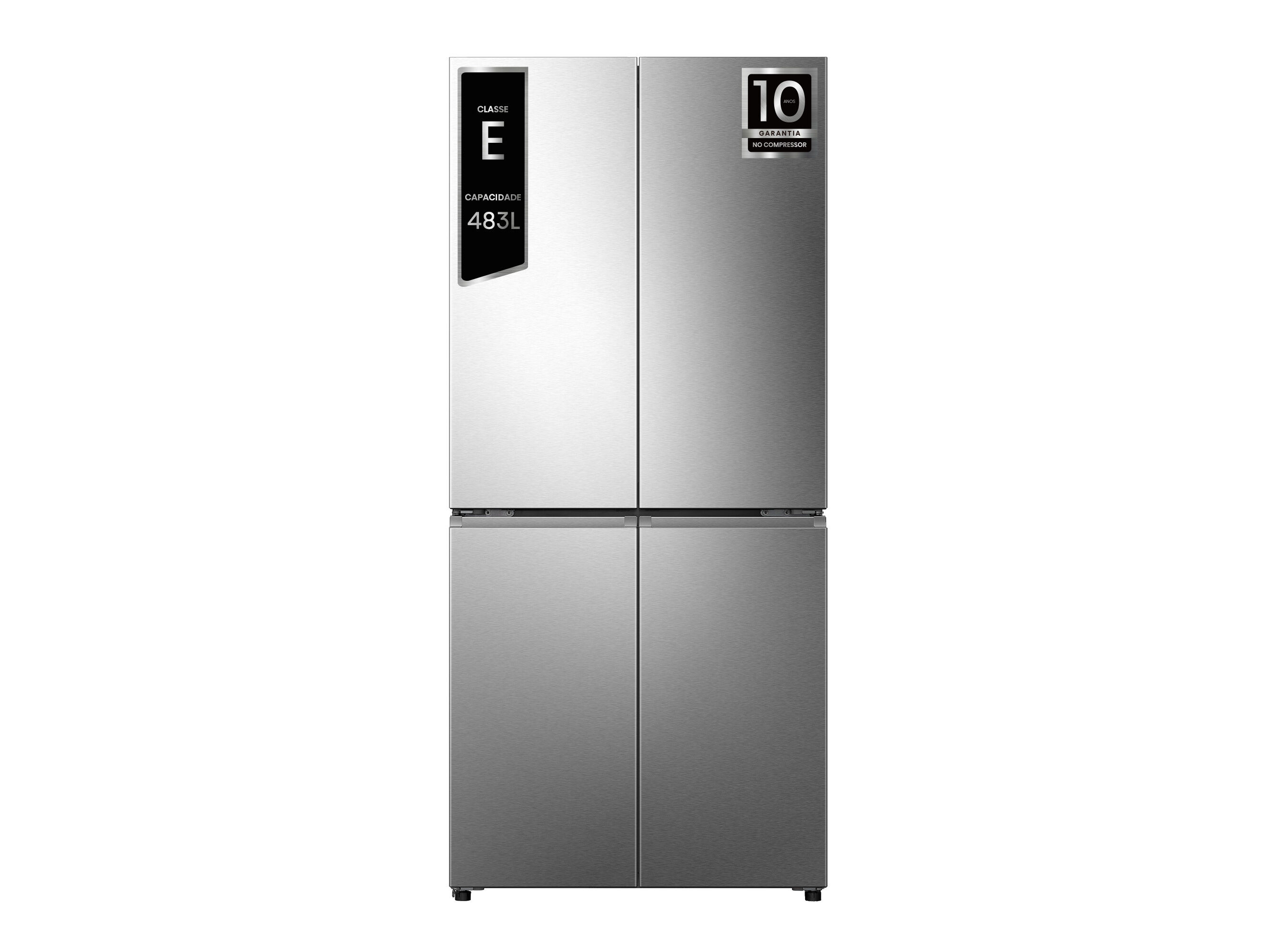 FRIGOR&Iacute;FICO AMERICANO HISENSE RQ5P470SEIE (NO FROST E 178.5CM 483L CINZENTO)