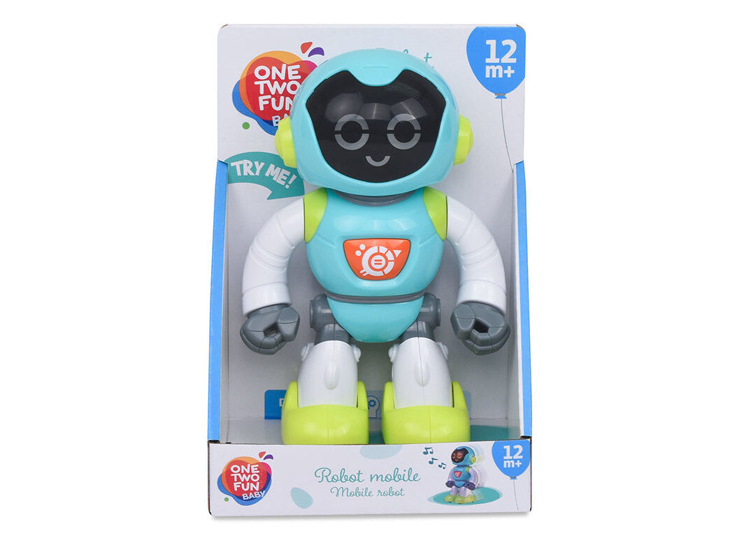 ROBOT BEB&Eacute; ONE TWO FUN QUE ANDA 17CM