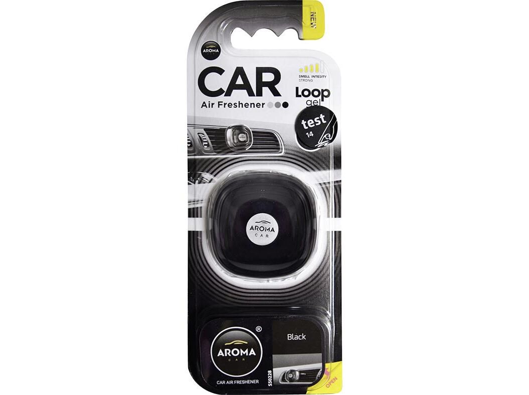 AMBIENTADOR AUTOM&Oacute;VEL LOOP AROMA CAR GEL BLACK image number 0