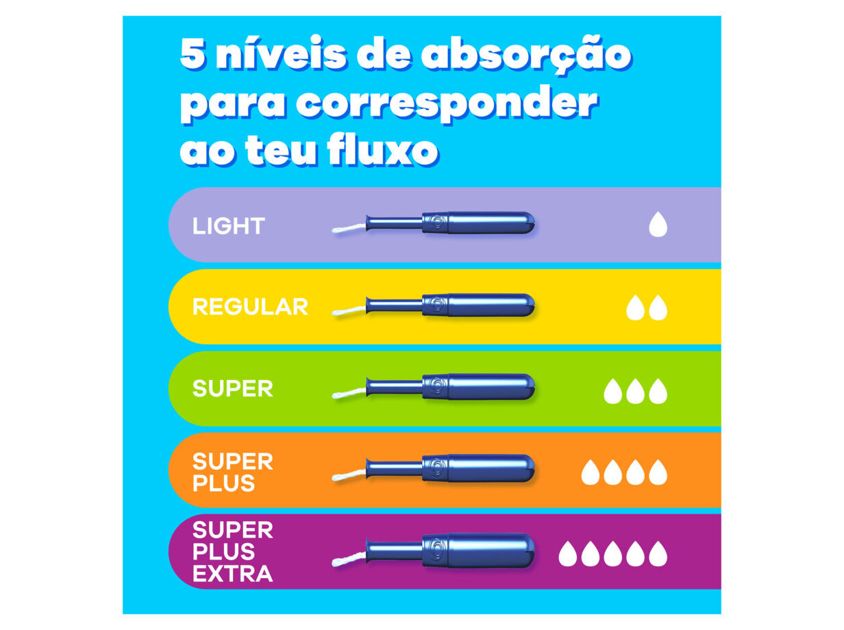 TAMP&Otilde;ES COM APLICADOR TAMPAX PEARL REGULAR 24 UN image number 5