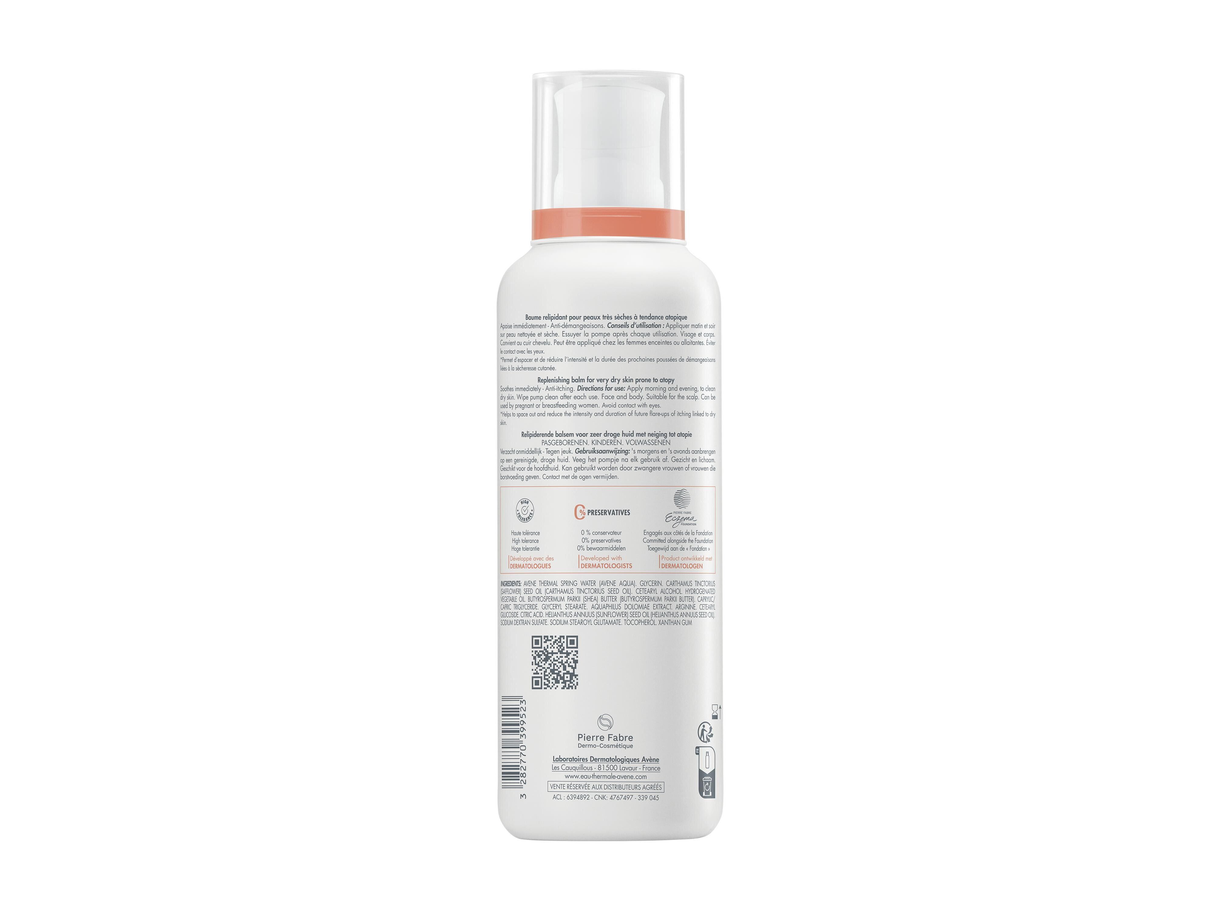 B&Aacute;LSAMO AVENE RELIPIDANTE XERACALM AD DEFI 400ML image number 1