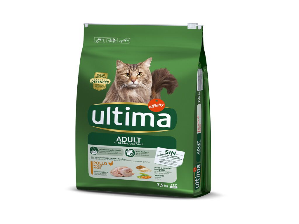 RA&Ccedil;&Atilde;O PARA GATO ULTIMA ADULT COM FRANGO 7.5KG image number 1