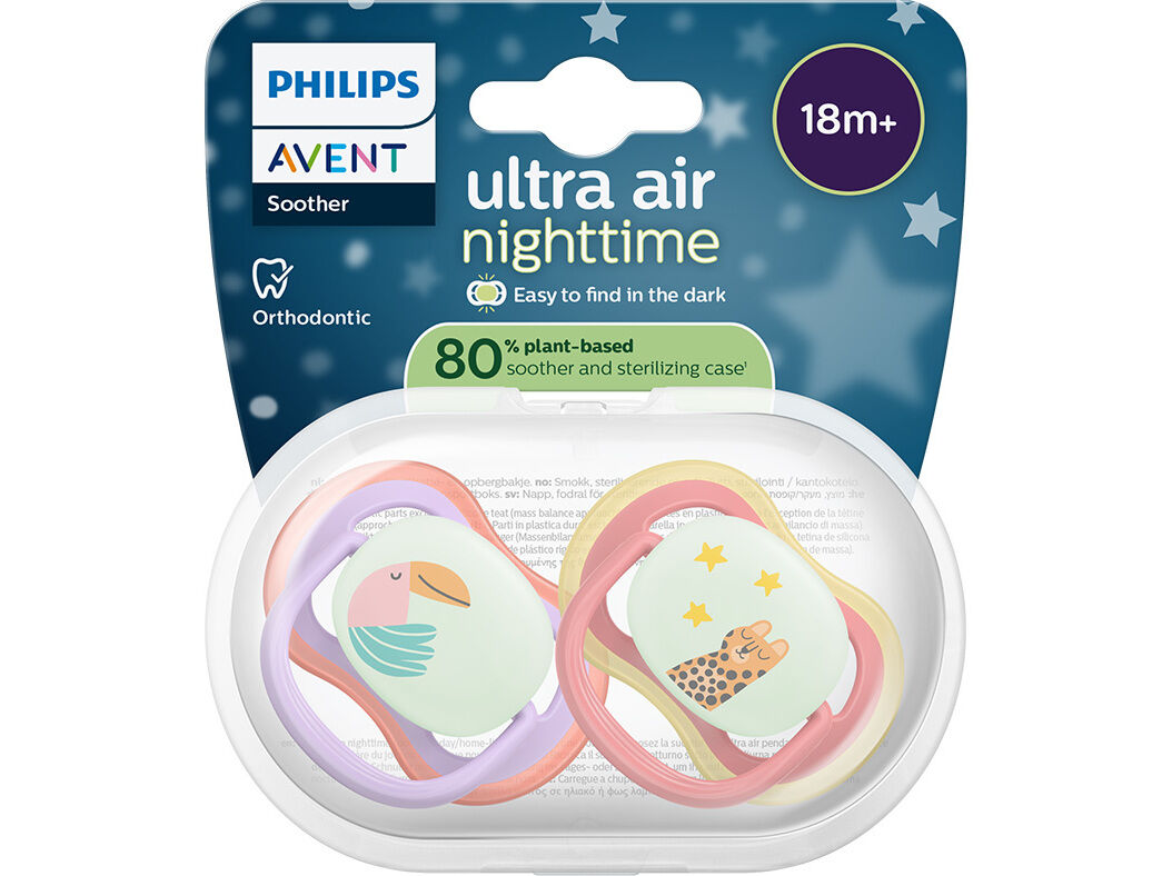 CHUPETA AVENT ULTRA AIR NT 18M+ LIL/ROS 2UN image number 0