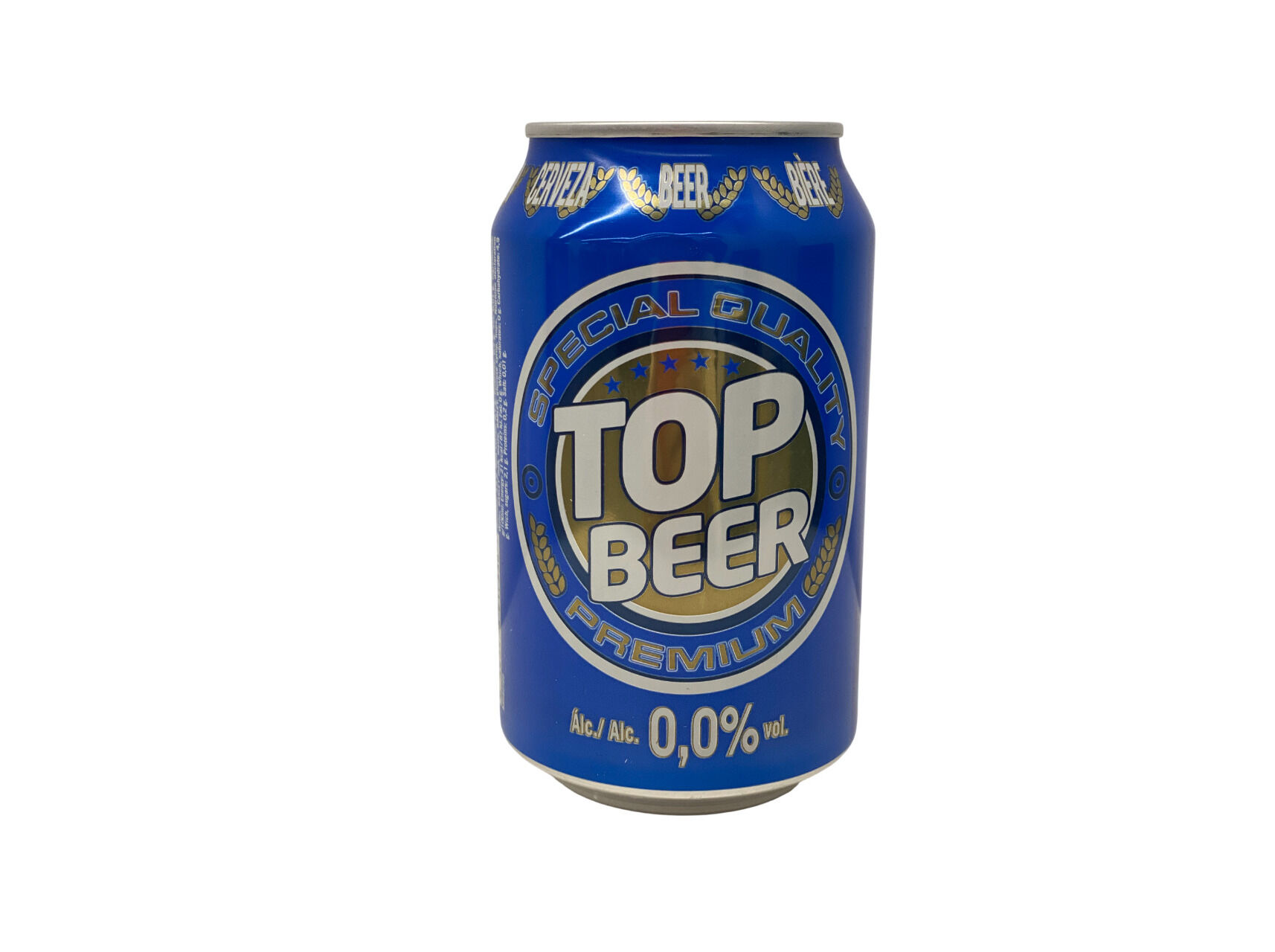 CERVEJA SEM ALCOOL TOP BEER LATA 0.33L