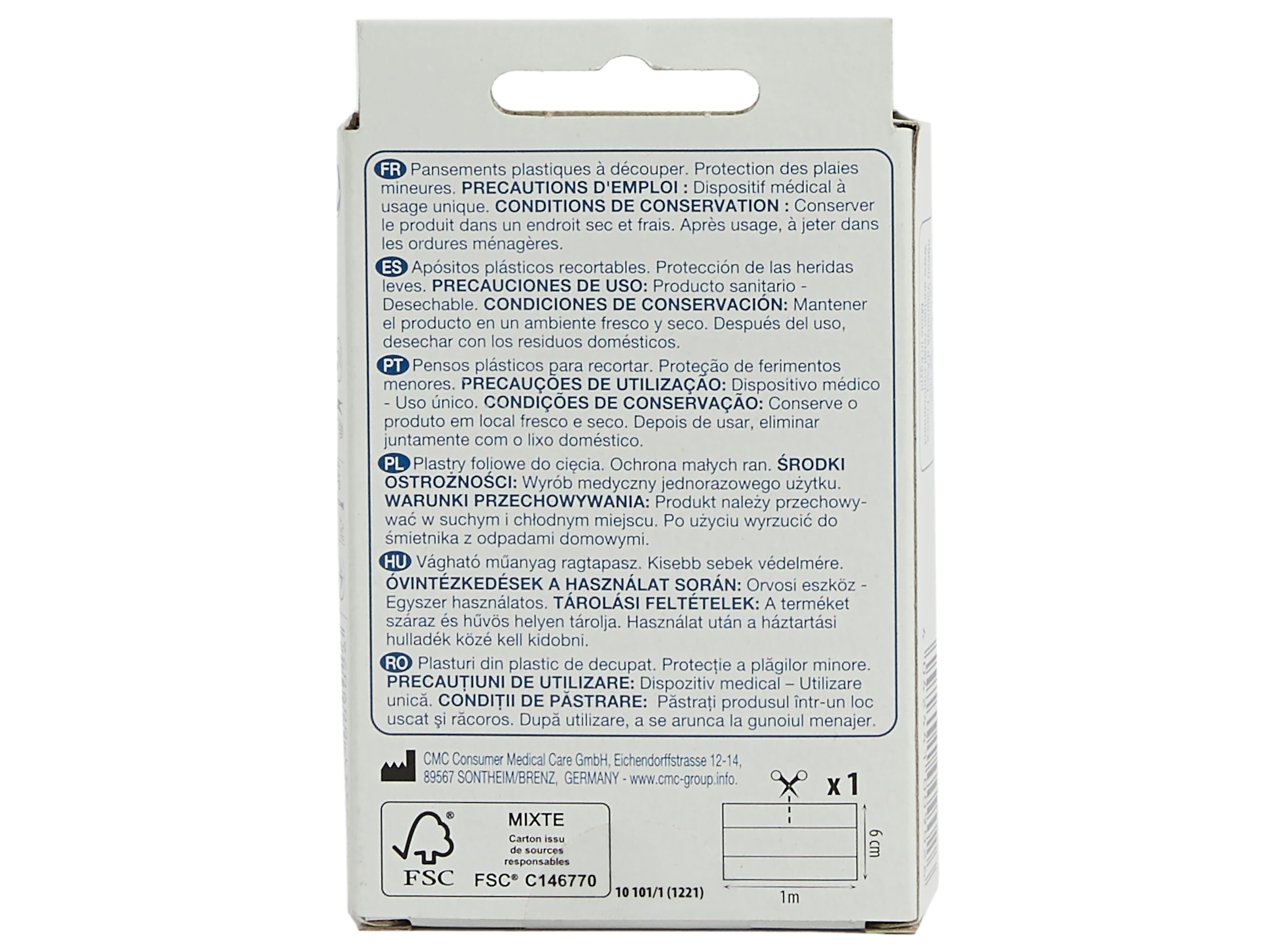 BANDA POLEGAR PL&Aacute;STICO P/RECORTAR 1MT image number 2