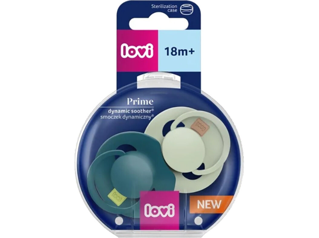 CHUPETA LOVI PRIME 18M+ PISTACHIO/VERDE 2UN