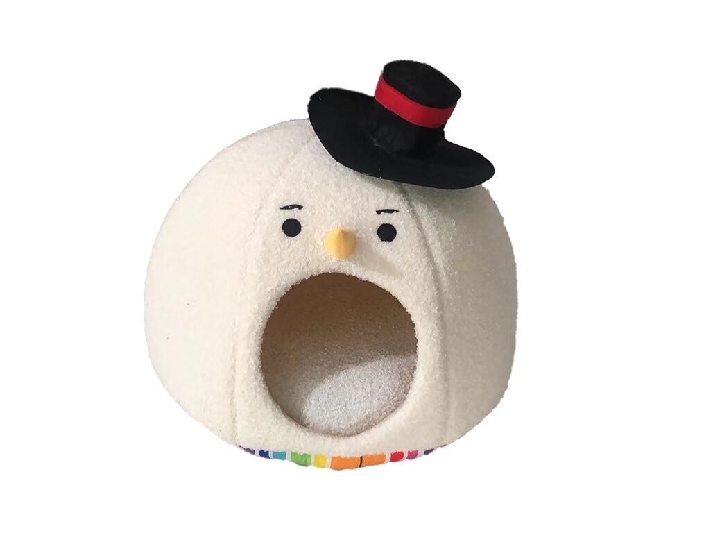 CAMA FORMA BONECO NEVE PARA GATO 40X40X40CM