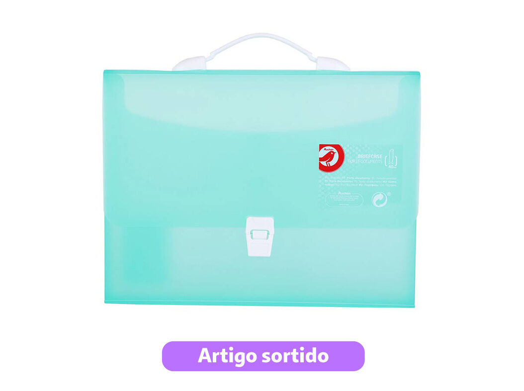 PASTA COM PEGA AUCHAN PL&Aacute;STICO TRANSPARENTE 40MM CORES SORTIDAS image number 4