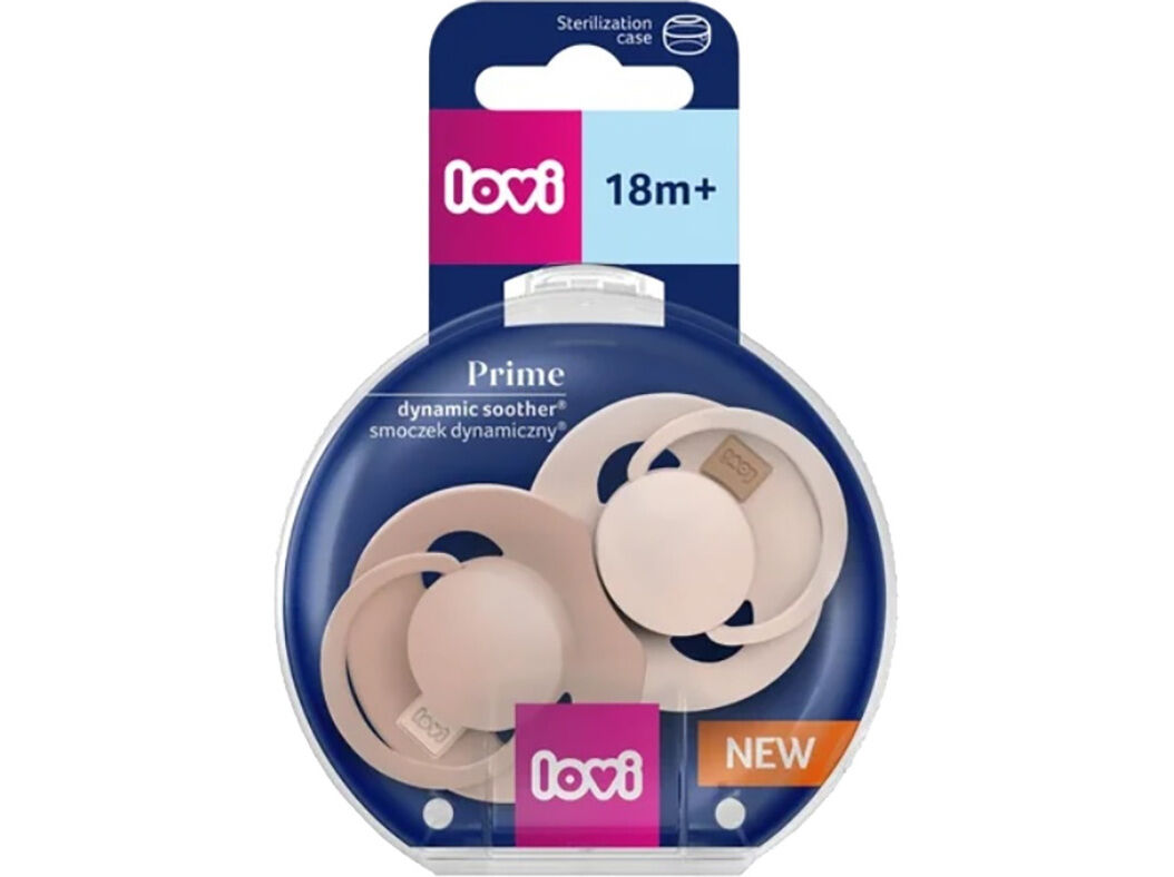 CHUPETA LOVI PRIME 18M+ BEGE/BLUSH 2UN