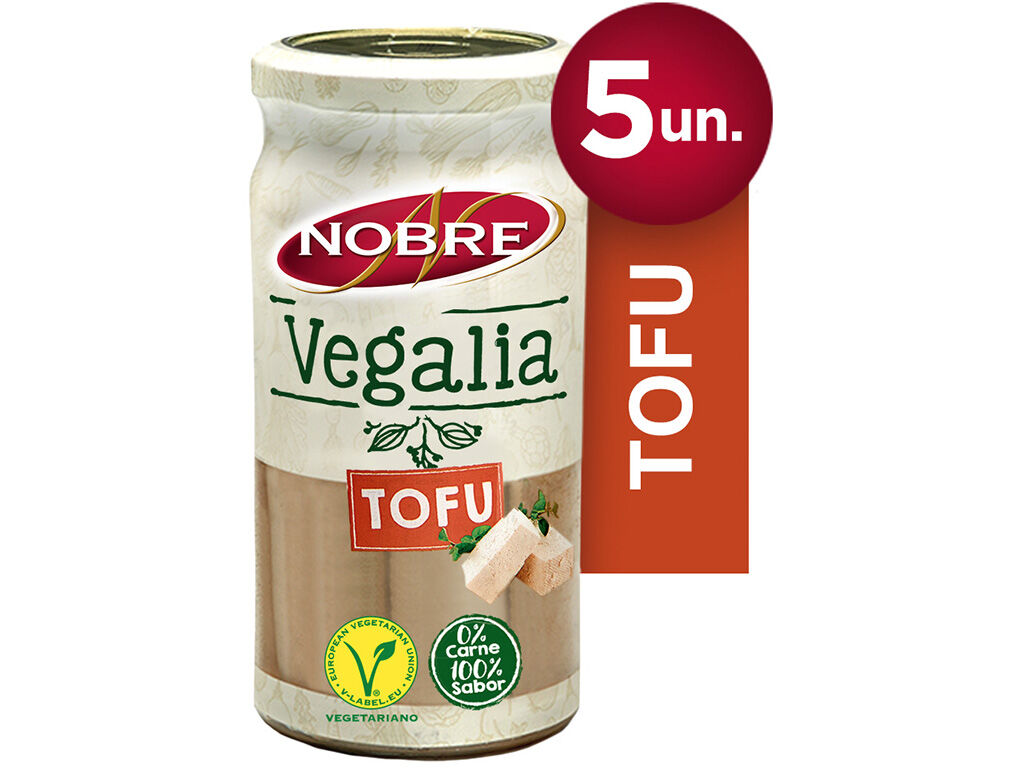 SALSICHAS TOFU NOBRE FRASCO 5 UN 360(200)G image number 1