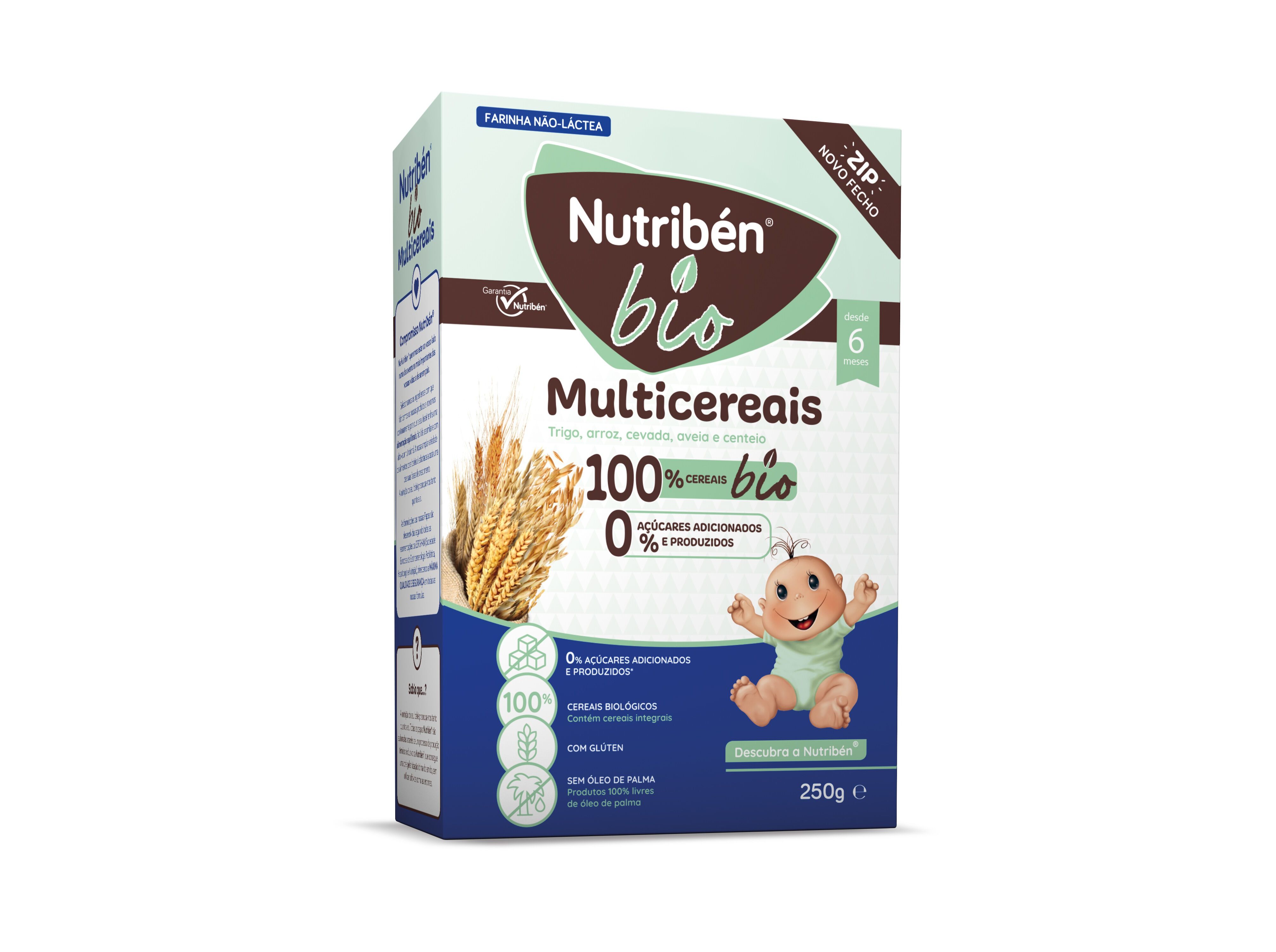 PAPA N&Atilde;O L&Aacute;CTEA NUTRIB&Eacute;N MULTICEREAIS BIO 250G image number 0