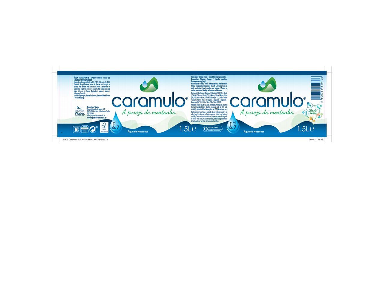 &Aacute;GUA NASCENTE CARAMULO 1.5L (SDR) image number 1