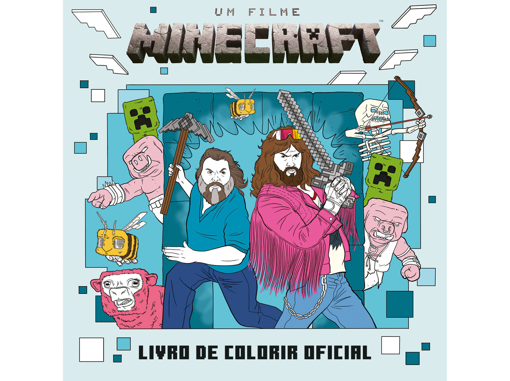 LIVRO UM FILME MINECRAFT LIVRO DE COLORIR OFICIAL image number 0