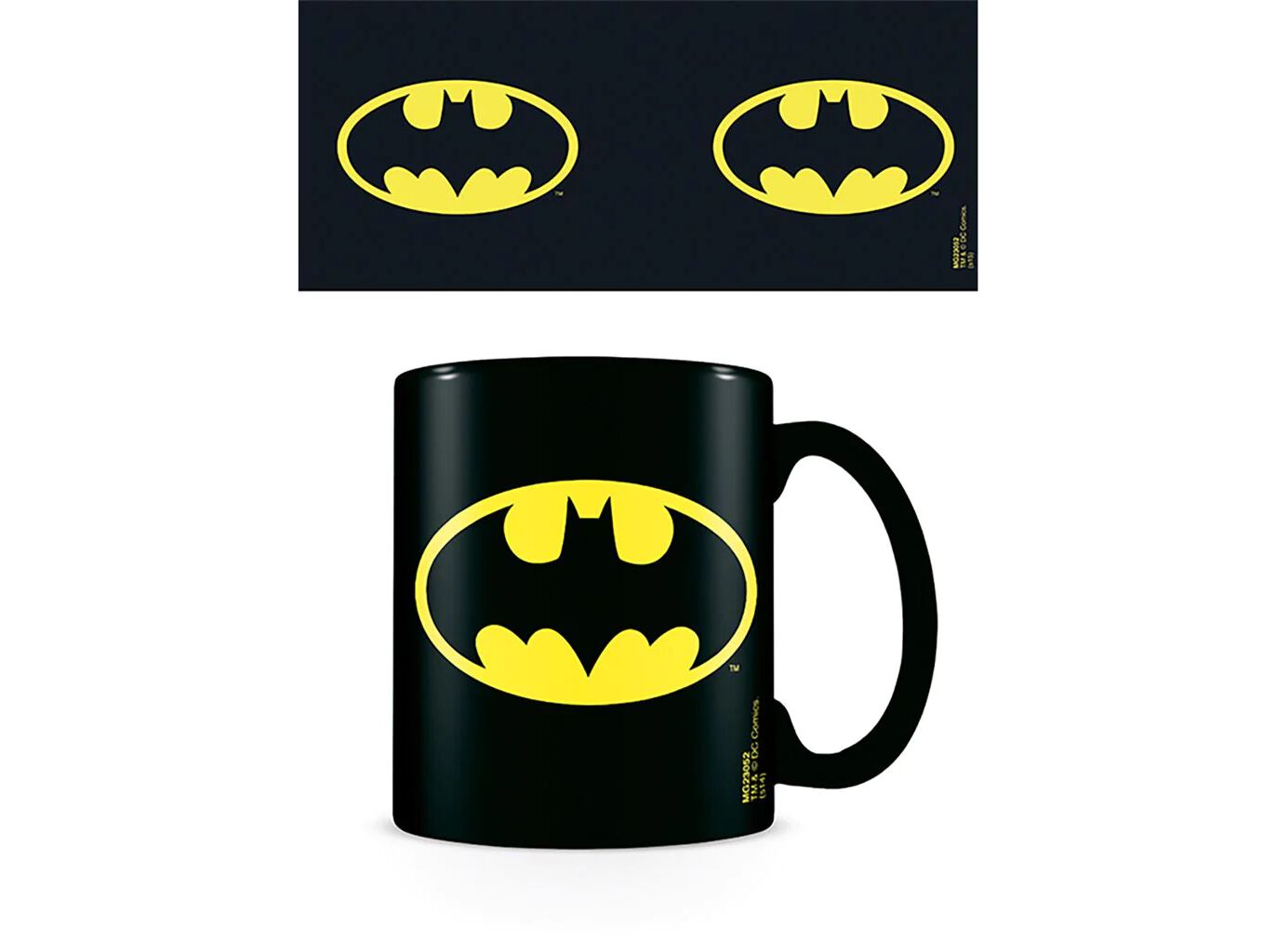 CANECA PRETA BATMAN LOGO
