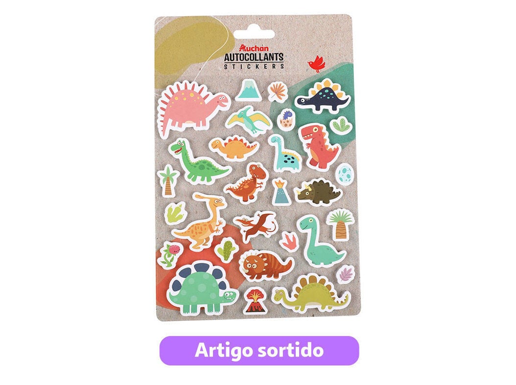 STICKERS EM ESPUMA AUCHAN 4 MODELOS SORTIDOS image number 0