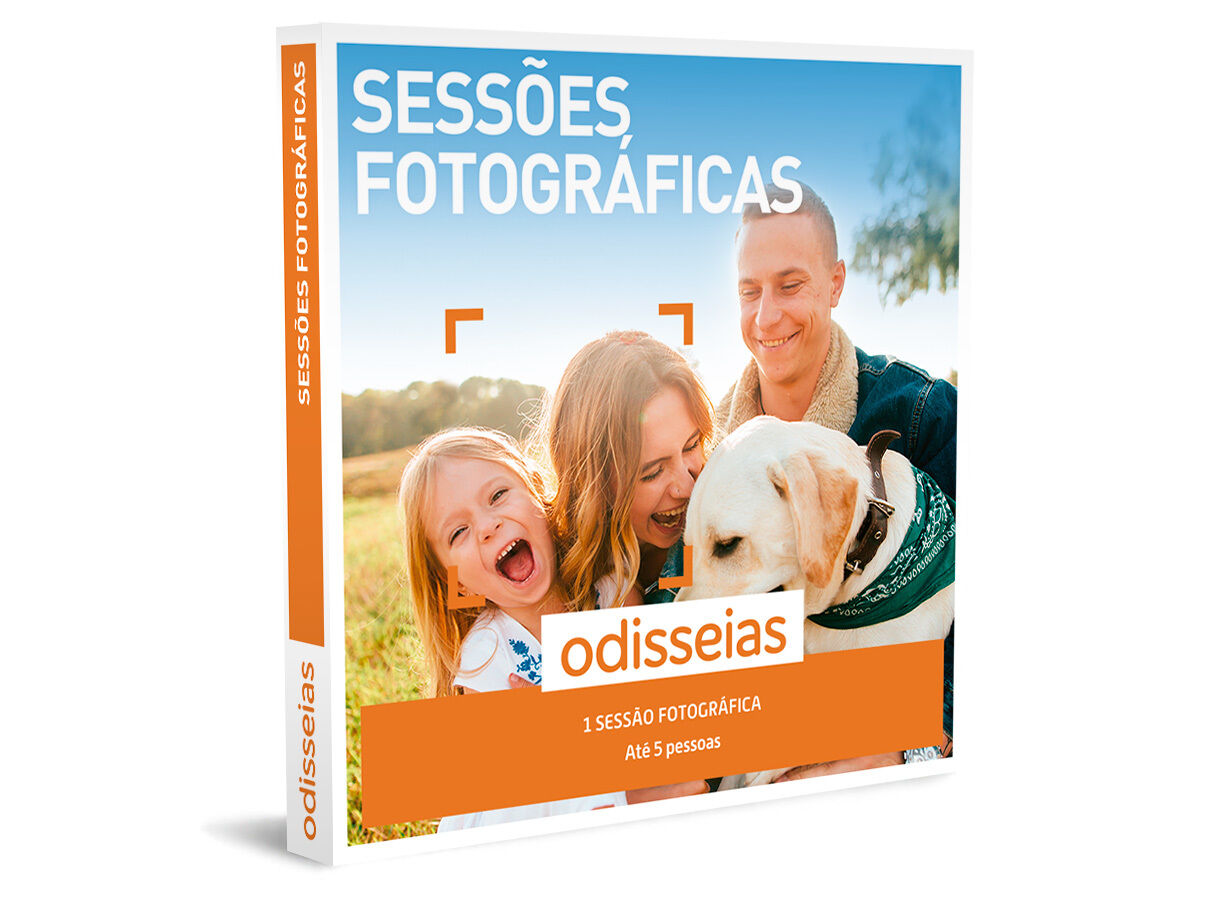 PACK PRESENTE ODISSEIAS - SESS&Otilde;ES FOTOGR&Aacute;FICAS " " EXPERI&Ecirc;NCIA AT&Eacute; 5 PESSOAS