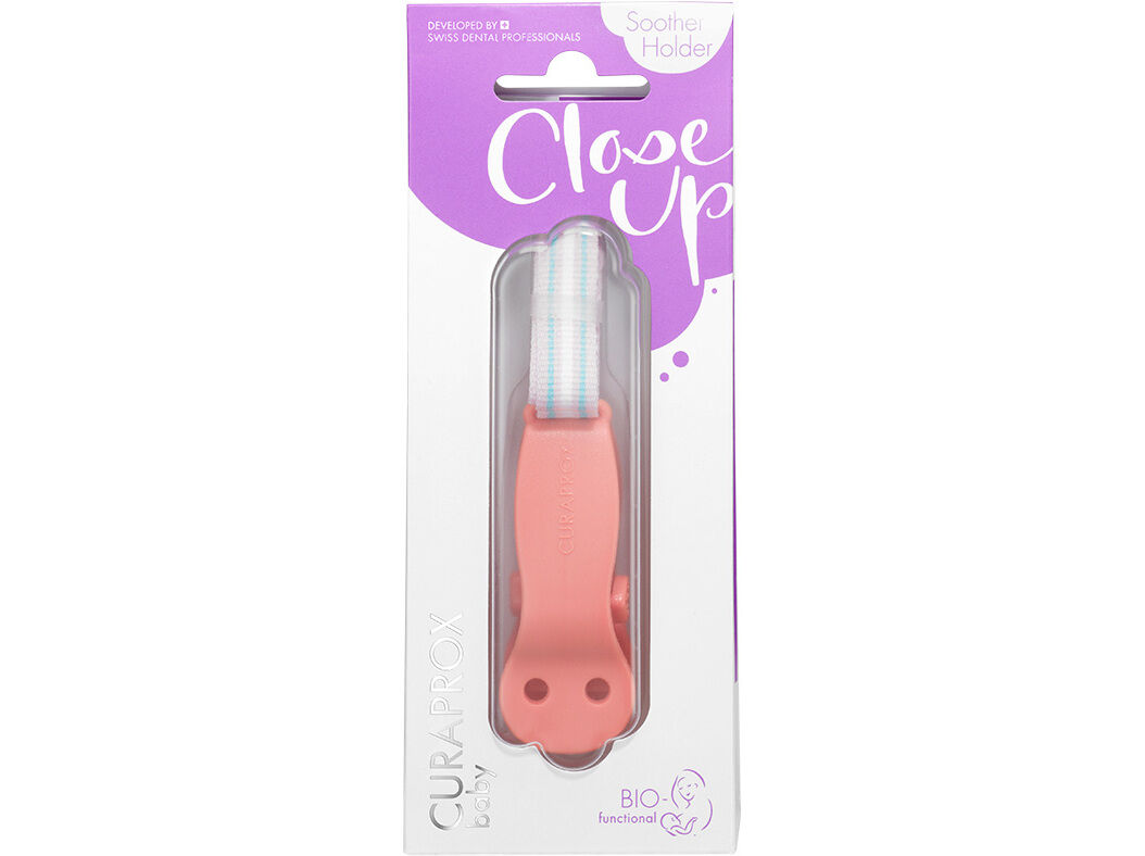 SUPORTE CHUPETA CURAPROX BABY TRANSPARENTE