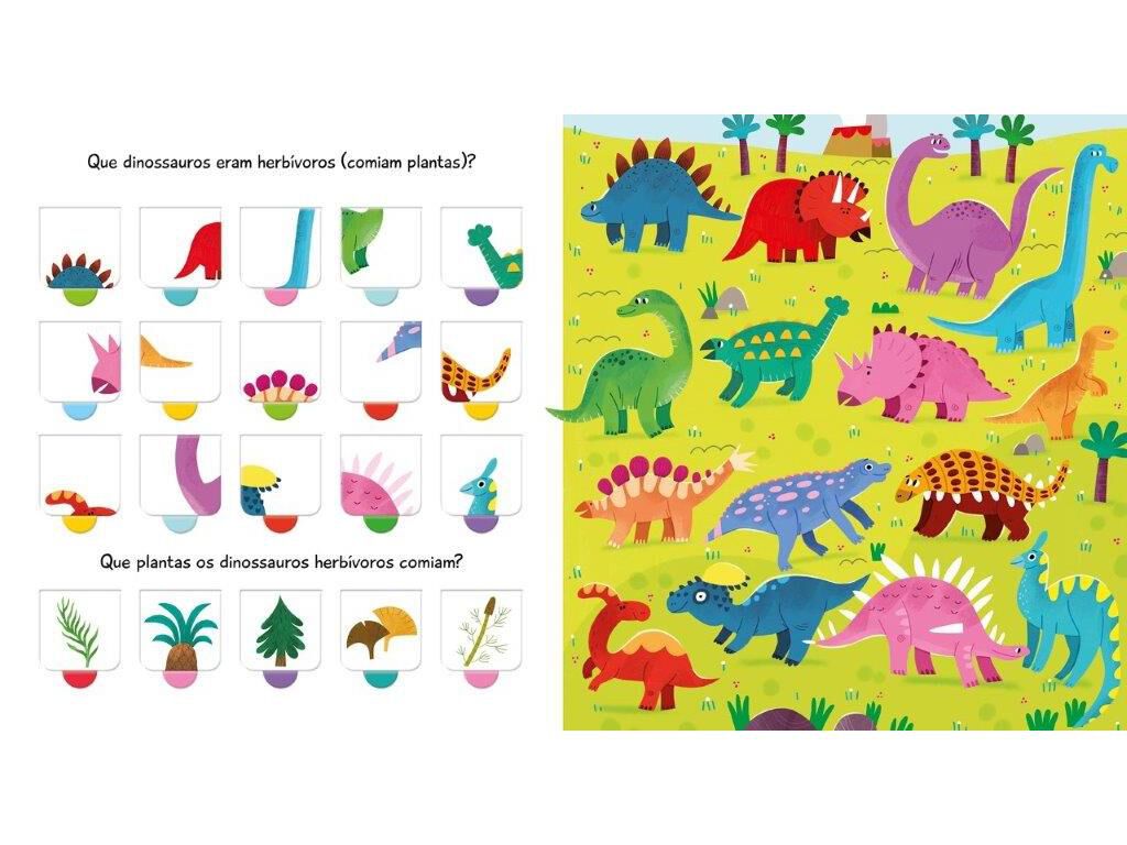 LIVRO 100 JANELINHAS CONHECER DINOSSAUROS image number 1