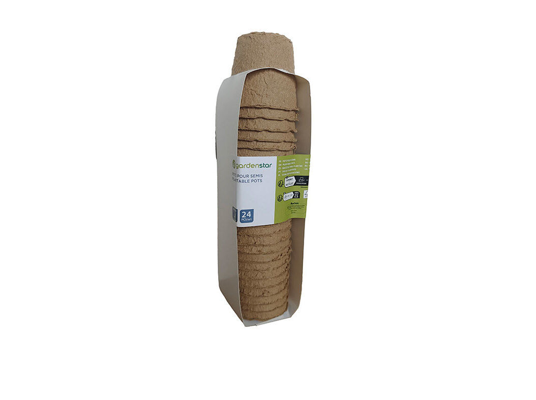 VASOS FIBRA GARDENSTAR REDONDOS &Oslash;6CM 24 PE&Ccedil;AS image number 0