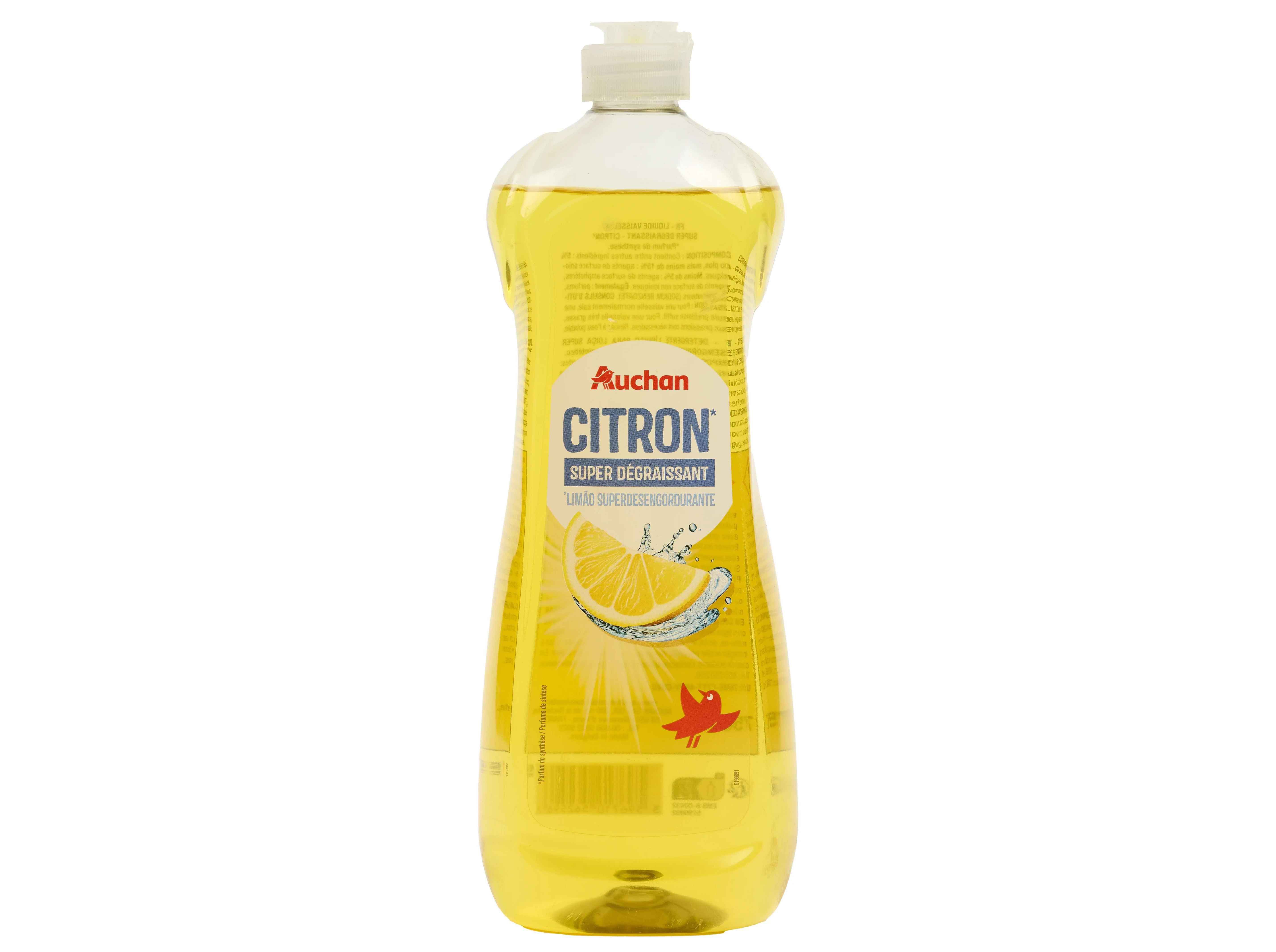 DETERGENTE LOI&Ccedil;A MANUAL AUCHAN LIM&Atilde;O 750ML image number 0