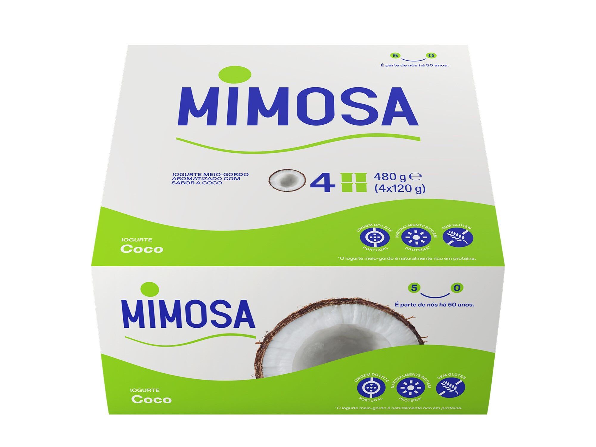 IOGURTE MIMOSA AROMA COCO 4X120G image number 0