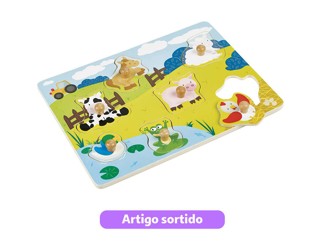 PUZZLE ONE TWO FUN EM MADEIRA MODELOS SORTIDOS image number 3