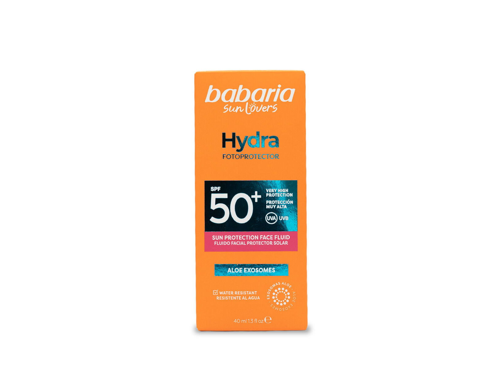 FLUIDO FACIAL BABARIA SOLAR HYDRA SPF50+ 40ML