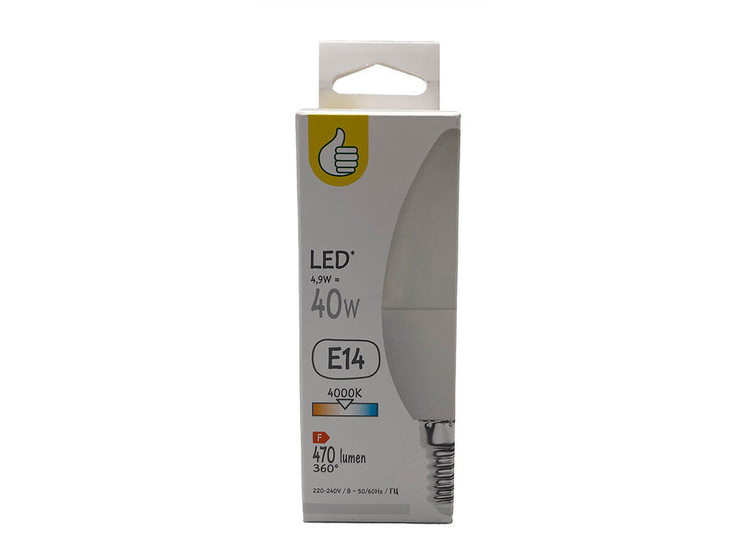 L&Acirc;MPADA LED POLEGAR E14 40W LUZ BRANCA