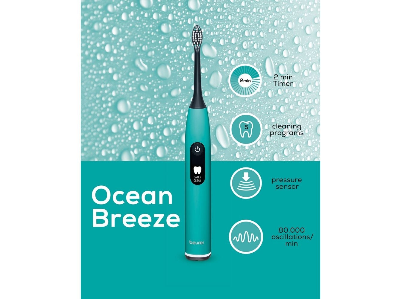 ESCOVA DE DENTES BEURER SC50 OCEANBREEZE S&Oacute;NICA image number 2