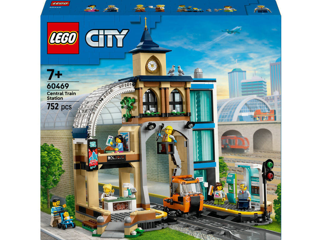 ESTA&Ccedil;&Atilde;O DE COMBOIOS LEGO CITY TRAINS 60469