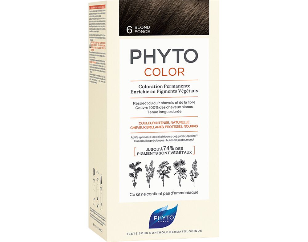 COLORA&Ccedil;&Atilde;O PHYTO 6 LOURO ESCURO 1KIT