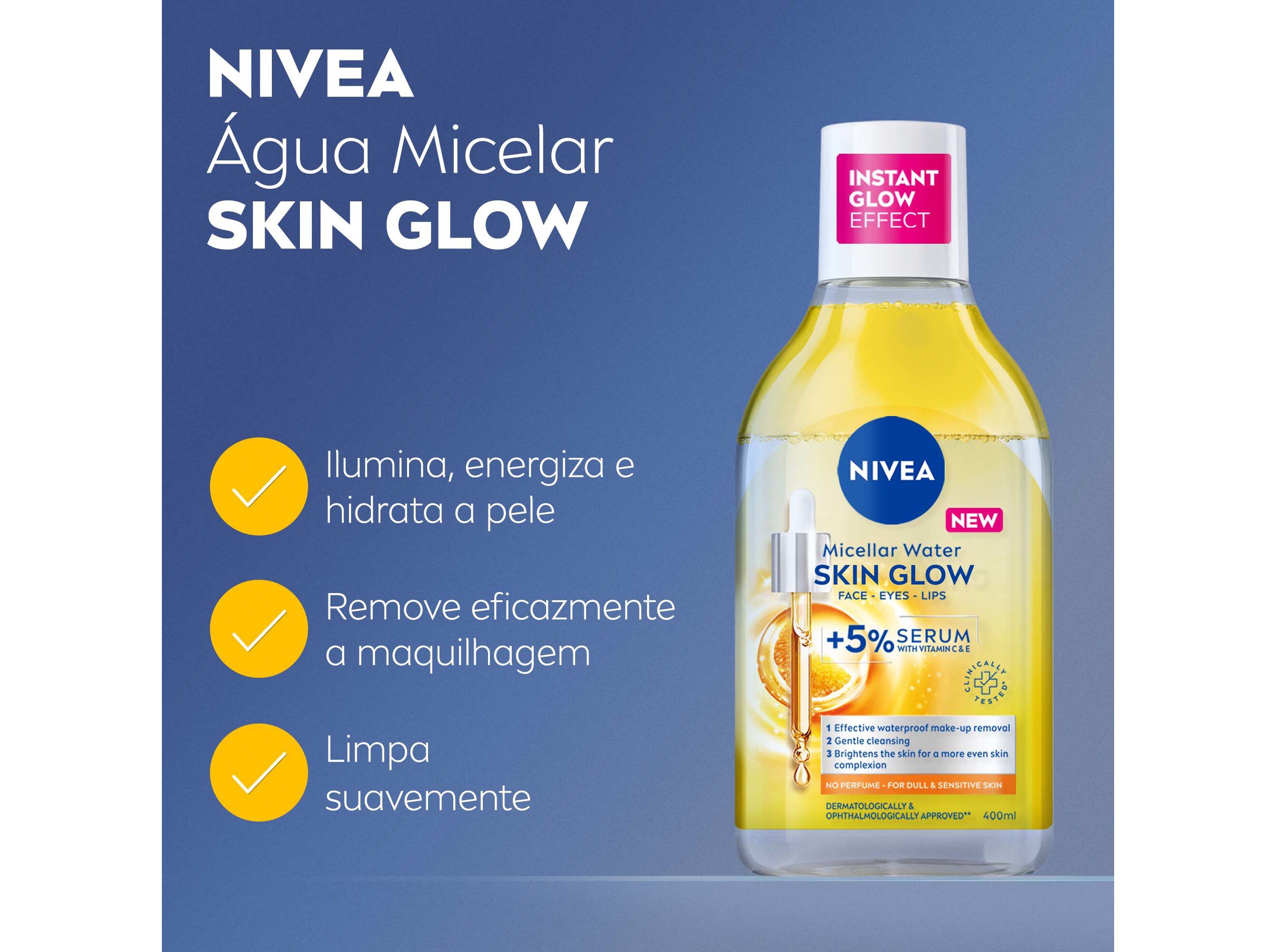 &Aacute;GUA MICELAR NIVEA SKIN GLOW 400ML image number 1