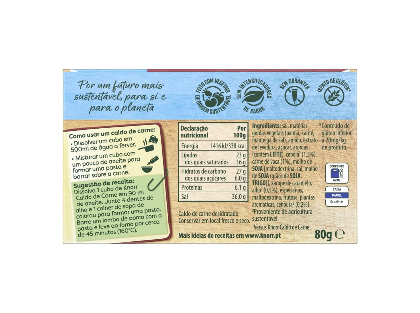 CALDO KNORR VITALIE CALDO CARNE 80G image number 2