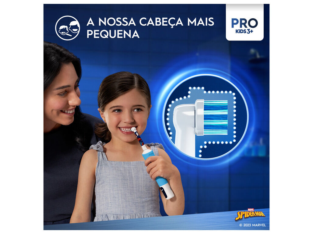 ESCOVA ELECTRICA ORAL-B VITALITY PRO KIDS 3+ SPIDERMAN image number 2