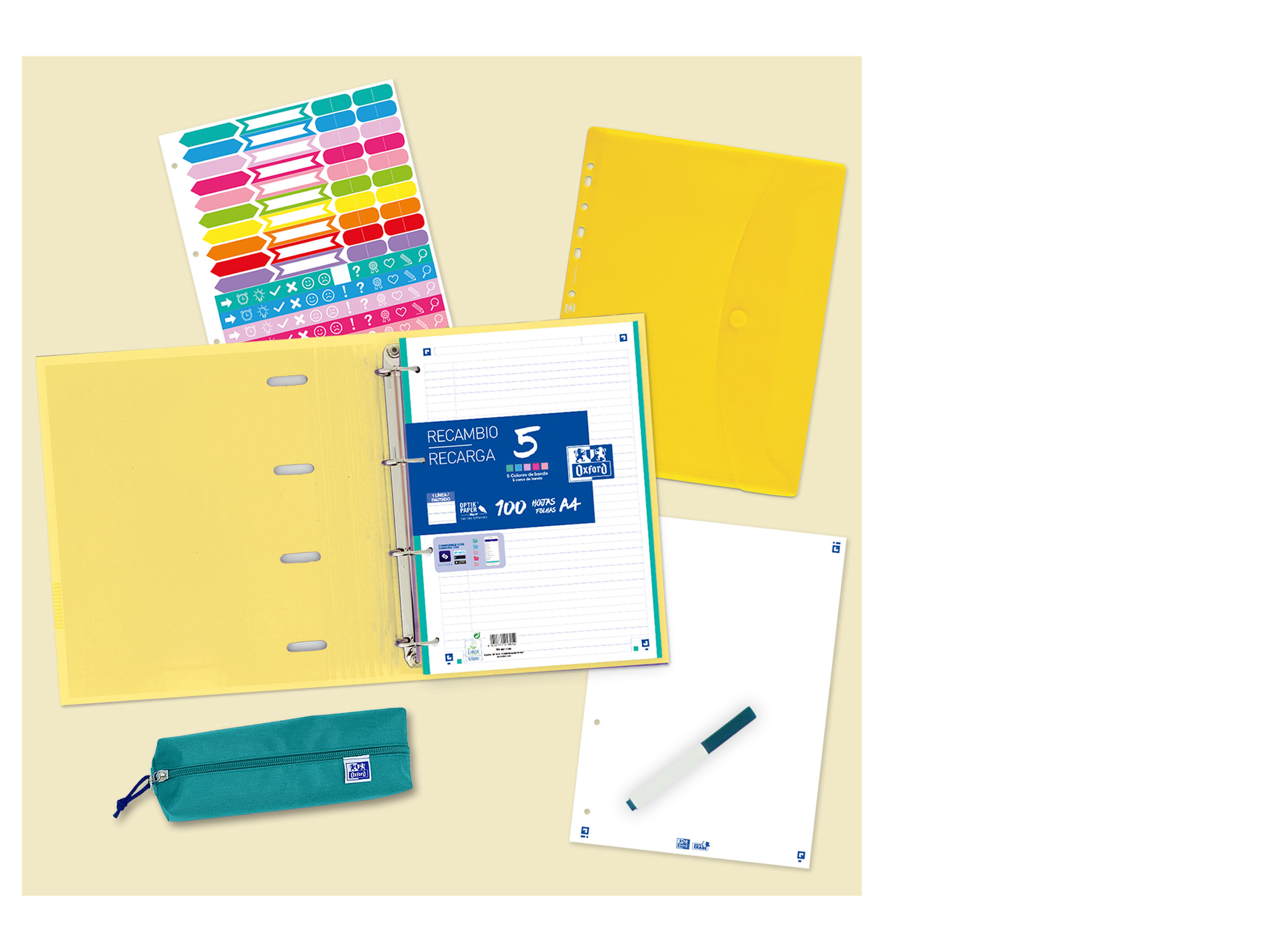 ENVELOPE PL&Aacute;STICO A4 OXFORD COM FURA&Ccedil;&Atilde;O E VELCRO A4 CORES SORTIDAS image number 4