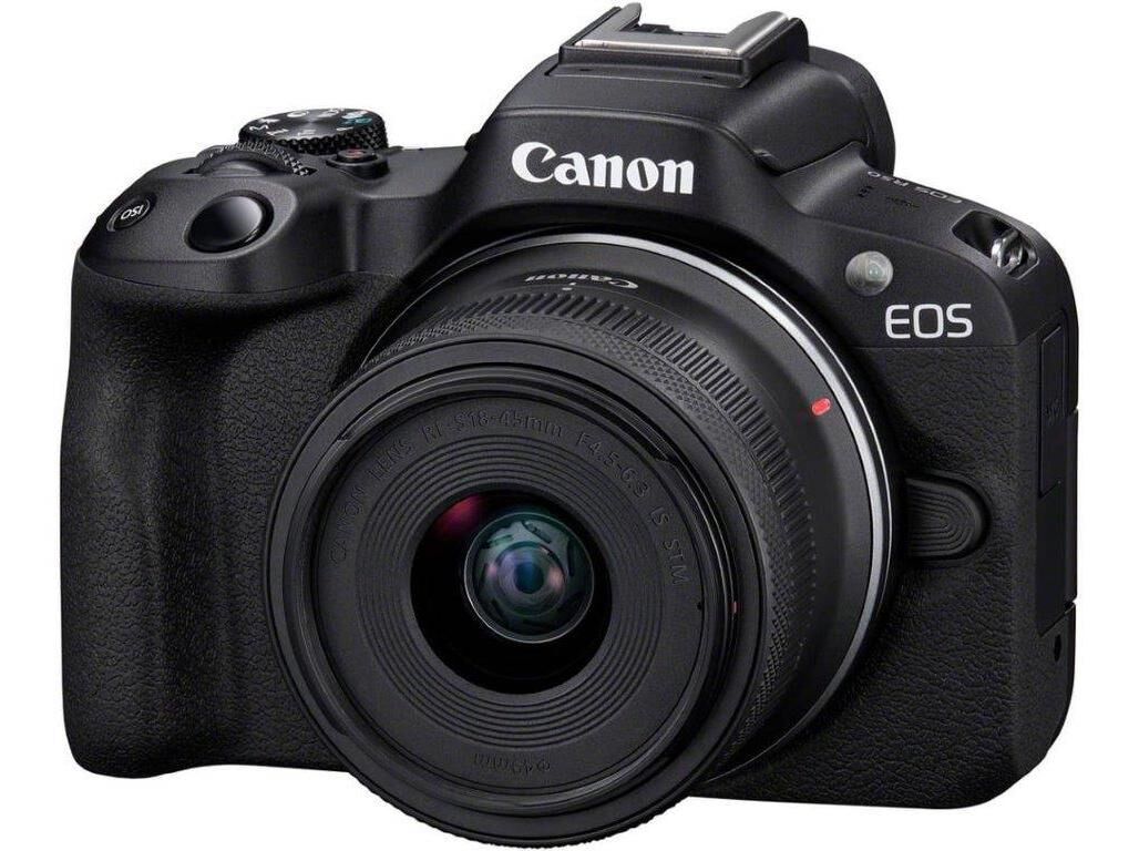 M&Aacute;QUINA FOTOGR&Aacute;FICA CANON EOS R50 BK+RFS18-45IS STM image number 1