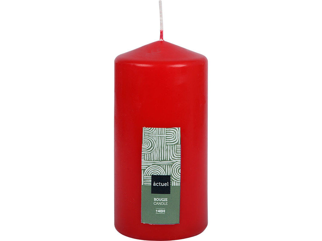 VELA PILAR ACTUEL VERMELHO 13.5 CM image number 0