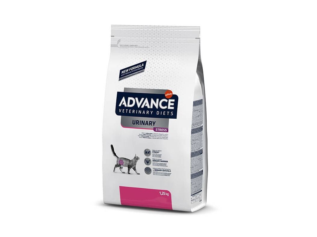 RA&Ccedil;&Atilde;O VETERIN&Aacute;RIA GATO ADVANCE URINARY STRESS 1.25KG image number 0