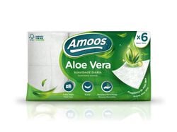 Papel Higiénico Amoos Aloé Vera 3 Folhas 6 Rolos 6 un