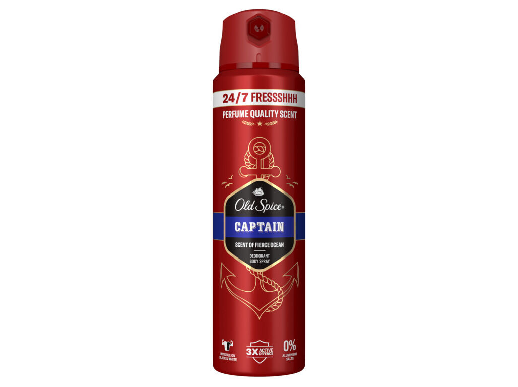 DEOS HOMEM - SPRAY OLD SPICE CAPTAIN 150ML image number 0
