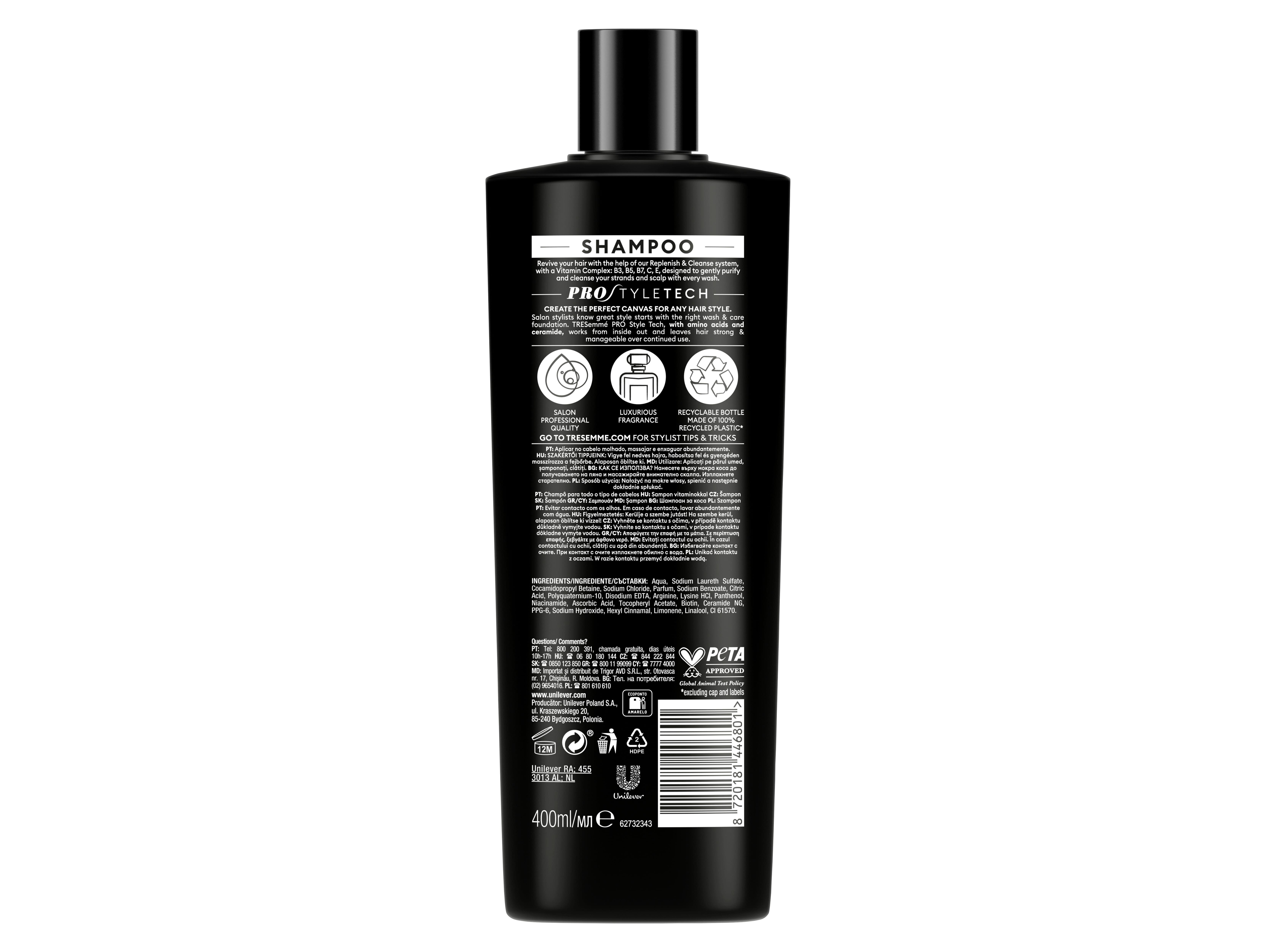 CHAMP&Ocirc; TRESEMM&Eacute; CLEANSE & REPLENISH 400ML image number 1
