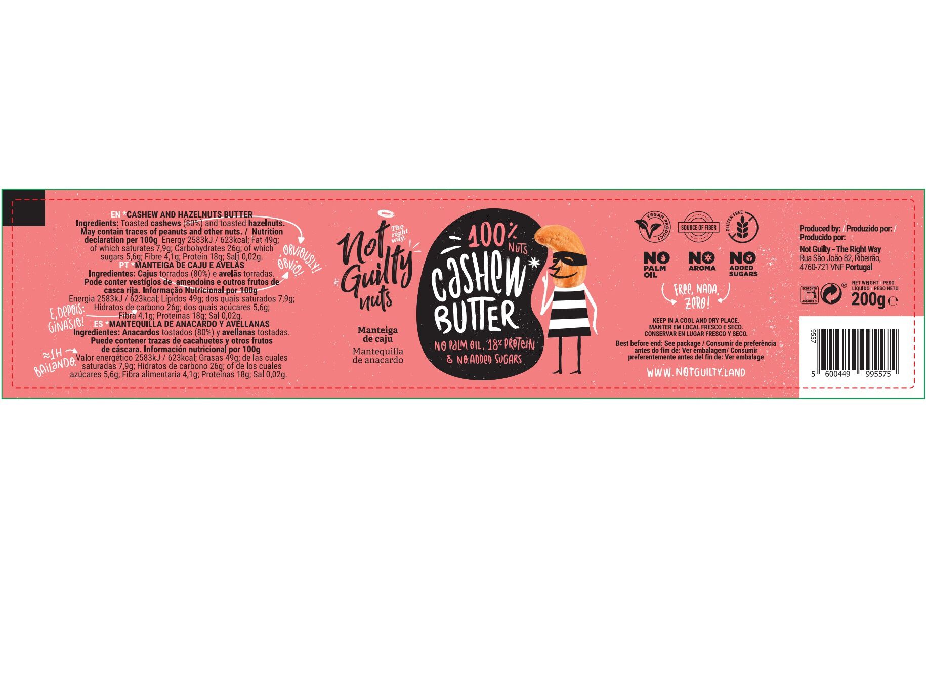 CREME NOT GUILTY DE BARRAR 100% CAJ&Uacute; 200G image number 1