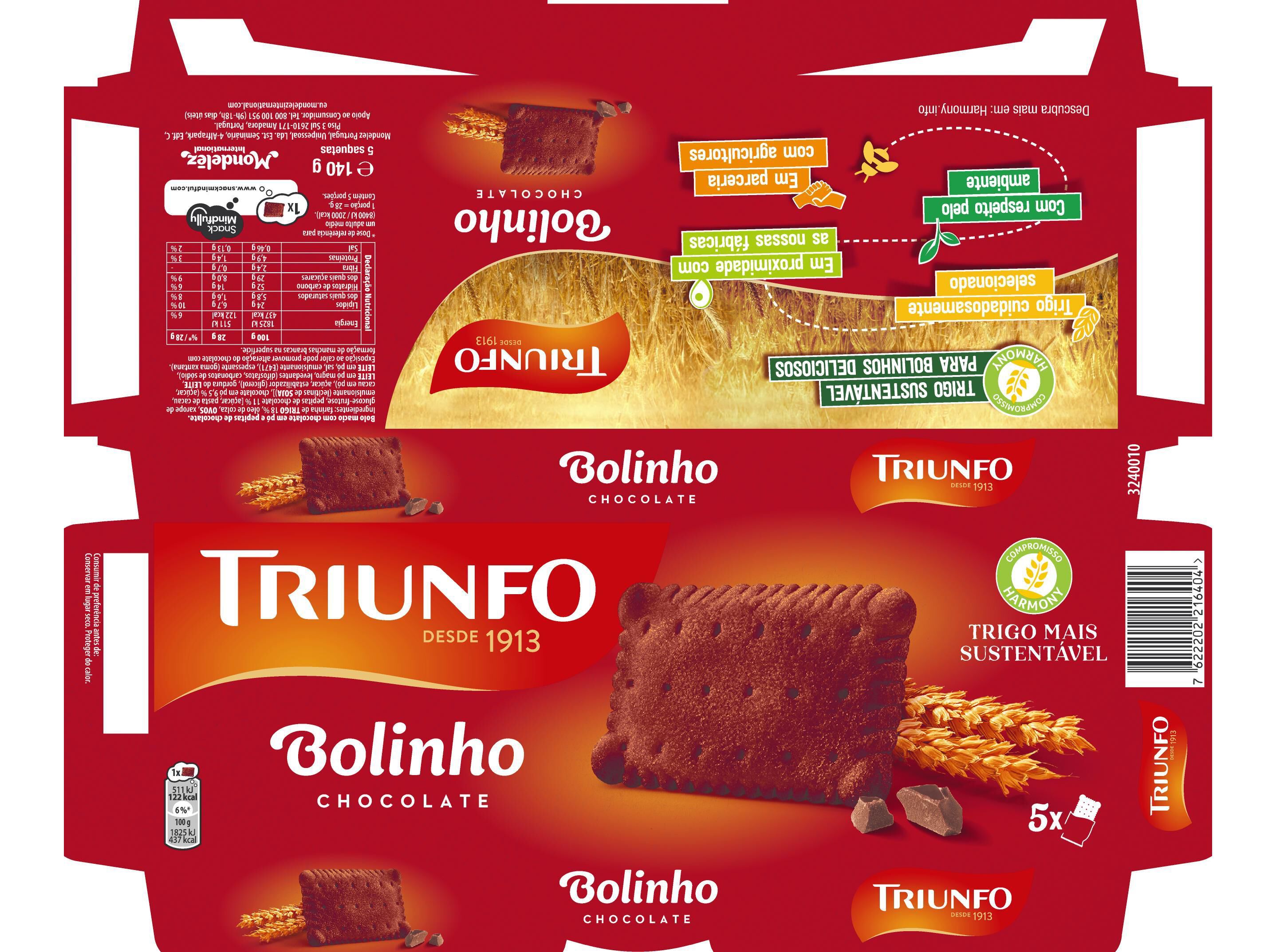 BOLO TRIUNFO BOLINHO CHOCOLATE 140G image number 1